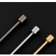Collar Bar Alfiler de Cuello Golden Tubular End 09