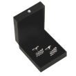 Estuche para Gemelos de Camisa PU Caiman Negro 02 - Gemelolandia