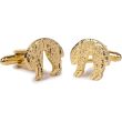 Gemelos de Boda Orden de Caballería Toison de Oro Dorado 2cm - Gemelolandia