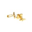Gemelos de Camisa Chinese Double Happiness Gold 20x16mm - Gemelolandia