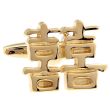 Gemelos de Camisa Chinese Double Happiness Gold 20x16mm - Gemelolandia