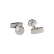 Gemelos de Camisa Stone Plated 12x6mm - Gemelolandia