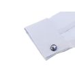 Gemelos de Camisa World Planet Plated Blue 17mm - Gemelolandia
