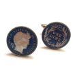 Gemelos Moneda One Dime USA 1914 AZUL 08