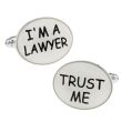 Gemelos para camisa Abogado Trust me 01