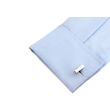 Gemelos para camisa Bricks Plain Sliver Plated 04