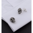 Gemelos para camisa Calavera Black and Steel Dotted  03