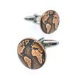 Gemelos para Camisa de Moneda World in Bronze - Gemelolandia