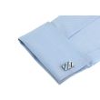 Gemelos para camisa Elegant Blue and Black Stripes 04