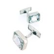 Gemelos para Camisa Elegant White Wedding Stone 01 - Gemelolandia