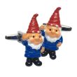 Gemelos para camisa Gnomo de Jardín 2-Gemelolandia