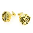 Gemelos para Camisa Mecanismo Gold Rounded Mod II 03
