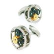 Gemelos para Camisa Mecanismo Steampunk Plated Rounded 02