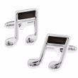 Gemelos para camisa Nota Musica Figura Musical Black & Steel 01 - Gemelolandia