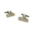 Gemelos para camisa Picos de Urbión Plateado  2 18mm-Gemelolandia