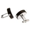 Gemelos para camisa Reloj de Cuarzo Modelo Acero Negro 02