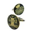 Gemelos para Camisa Replica Medalla de Pedro II de Rusia del año 1728 - Gemelolandia