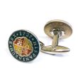 Gemelos para Camisa Replica Moneda 1 Real Español Felipe V 1727 Escudo Anverso 01