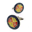 Gemelos para Camisa Replica Moneda 1 Real Español Felipe V 1727 Escudo Anverso - Gemelolandia