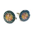 Gemelos para Camisa Replica Moneda 1 Real Español Felipe V 1727 Escudo Anverso 03