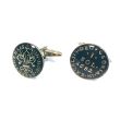 Gemelos para Camisa Replica Moneda 1 Sol Francia Louis XIV Año 1682 Azul Marino 03
