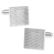 Gemelos para camisa Square Oval Stripes 01