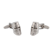 Gemelos para camisa Yelmo Casco Templario Acero - Gemelolandia1