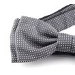 Pajarita Seda 100% HUGO Grey and Dots 50312686 Bow Tie 02
