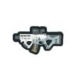 Parche de Goma Hook and Loop Fusil con Mira Militar Avanzado Blanco -8,5x5cm - Gemelolandia