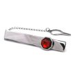 Pasador de Corbata Octogonal Red Stone 01