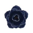Pin Broche de Solapa Flor Azul Oscuro 01