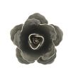 Pin Broche de Solapa Flor Gris 01