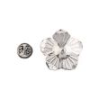 Pin Broche de Solapa Flor Marrón 02
