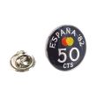 Pin de Solapa Moneda Original Pintada a Mano 50 Céntimos Mundial 82 Negra - Gemelolandia
