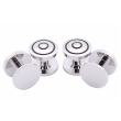 Stud Set Botones de Esmoquin y Gemelos Round Black Stripes 02